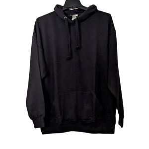 Jon Lauren Apparel Mens Size 2XL Black Front Pockets Long Sleeve Pullover Hoodie